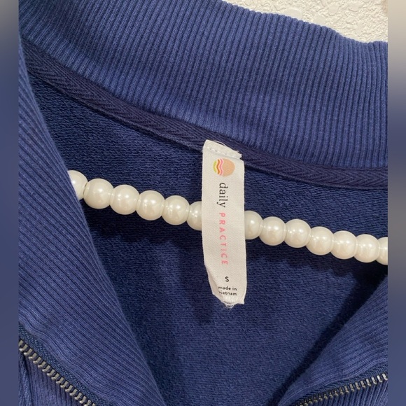 Anthropologie Daily Practice Meru Shift Dress navy blue size S - Picture 4 of 5